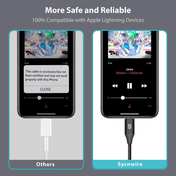 [Certifié Apple MFi] Adaptateur Lightning vers prise jack 3,5 mm pour  iPhone, chargeur 2 en 1 et adaptateur répartiteur audio auxiliaire  compatible